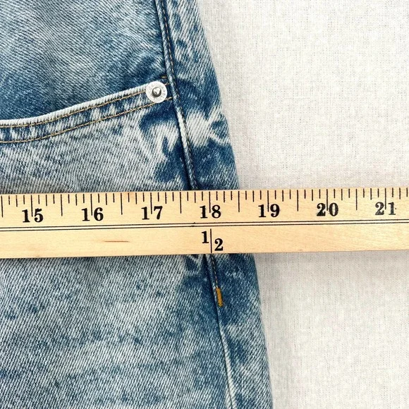 SLVRLAKE Tyler Straight Jeans Womens 30 Blue Distressed Lonely Heart Wash NWOT